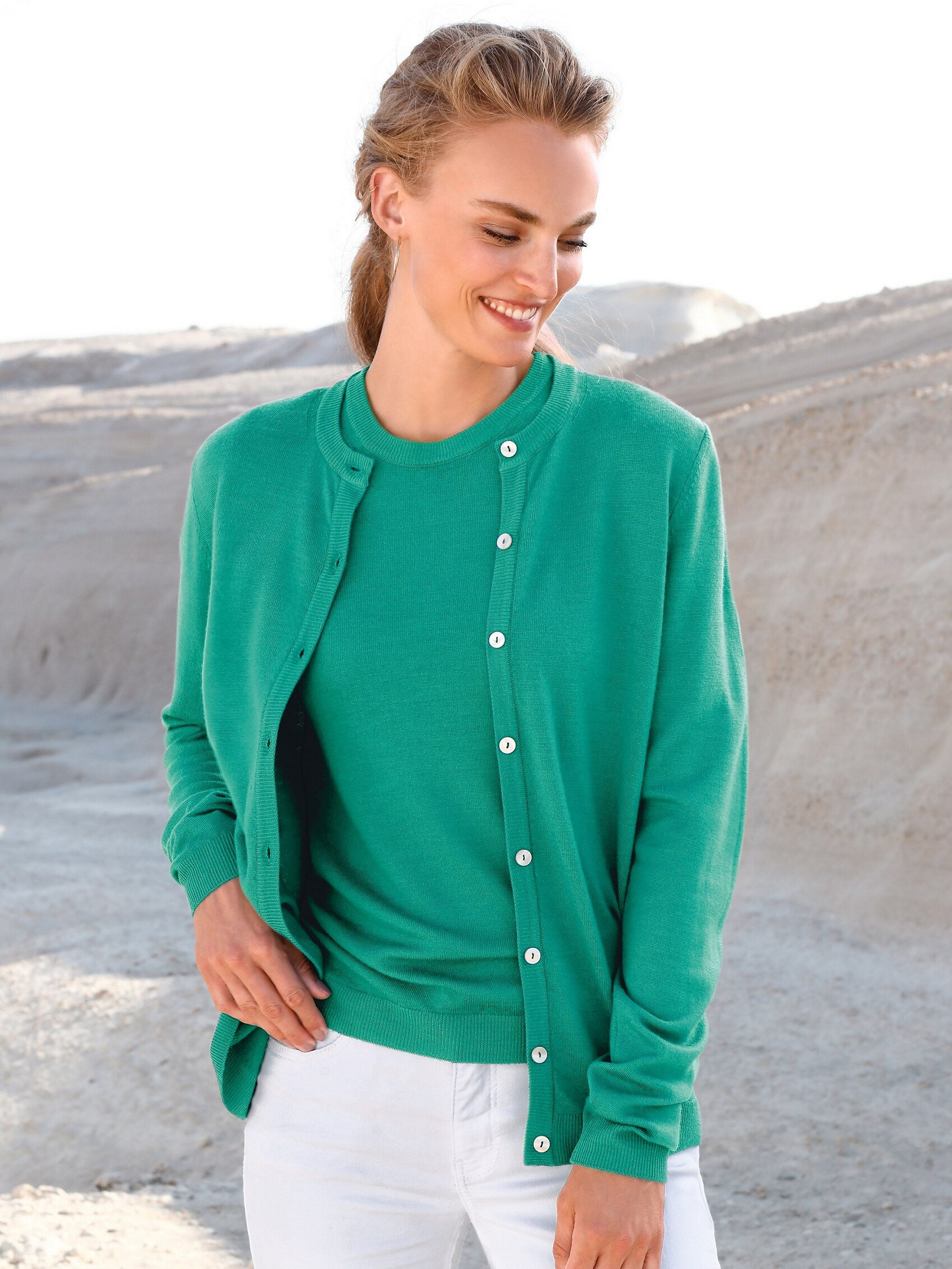 Twinset aus 100%Schurwolle Pure Tasmanian Wool
