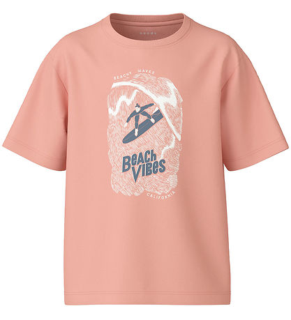 Name It T-Shirt - NkmVagno - Peach Pearl/Strand Palms
