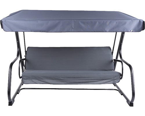 Schommelset Parma Hollywood, 209 x 132 x 171 cm, stof, 4-zits, zwart