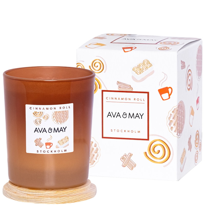 Bougie parfumée - Cinnamon roll - Vanille & cannelle - 180 g