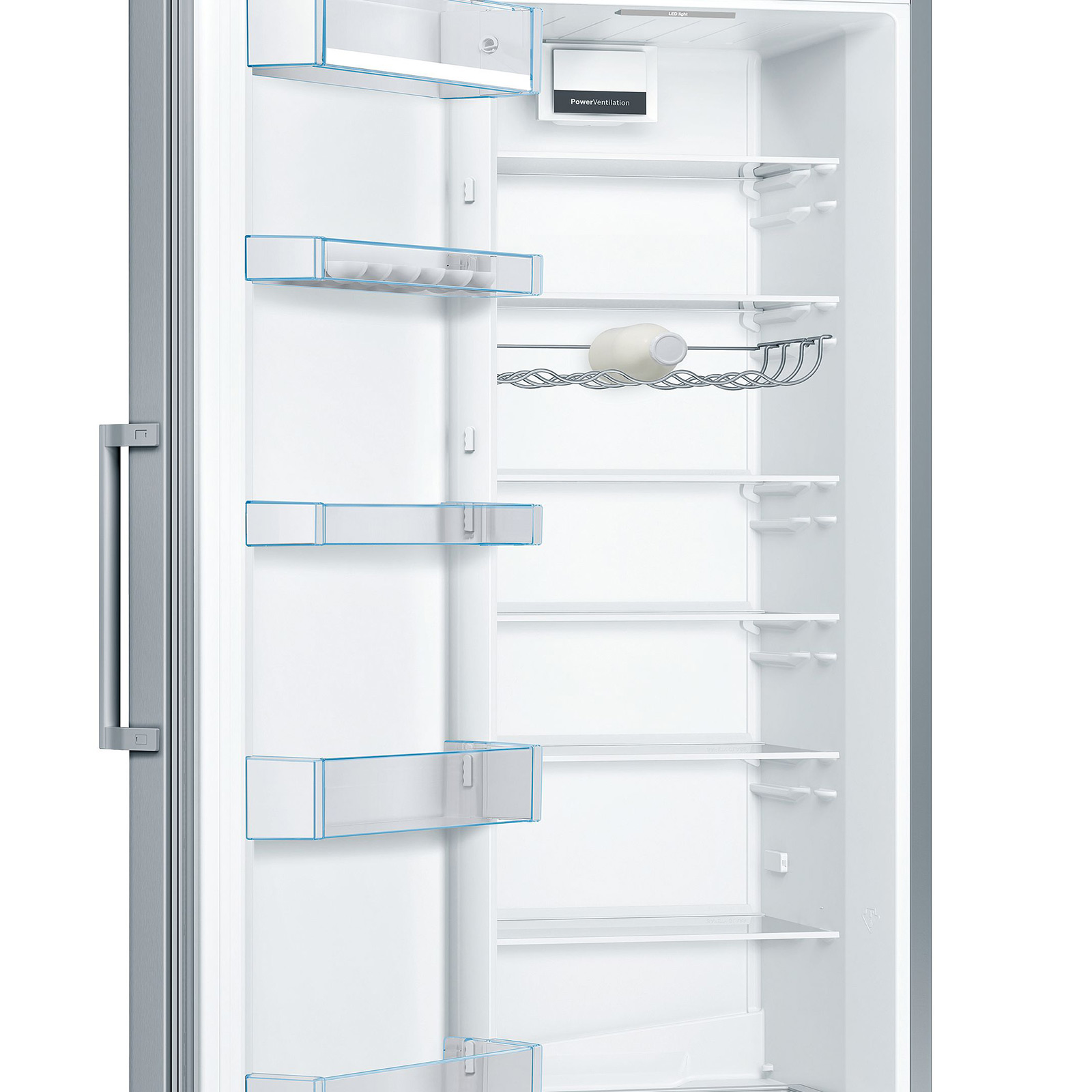 BOSCH Stand-Kühlschrank KSV36VLEP - Edelstahl - E