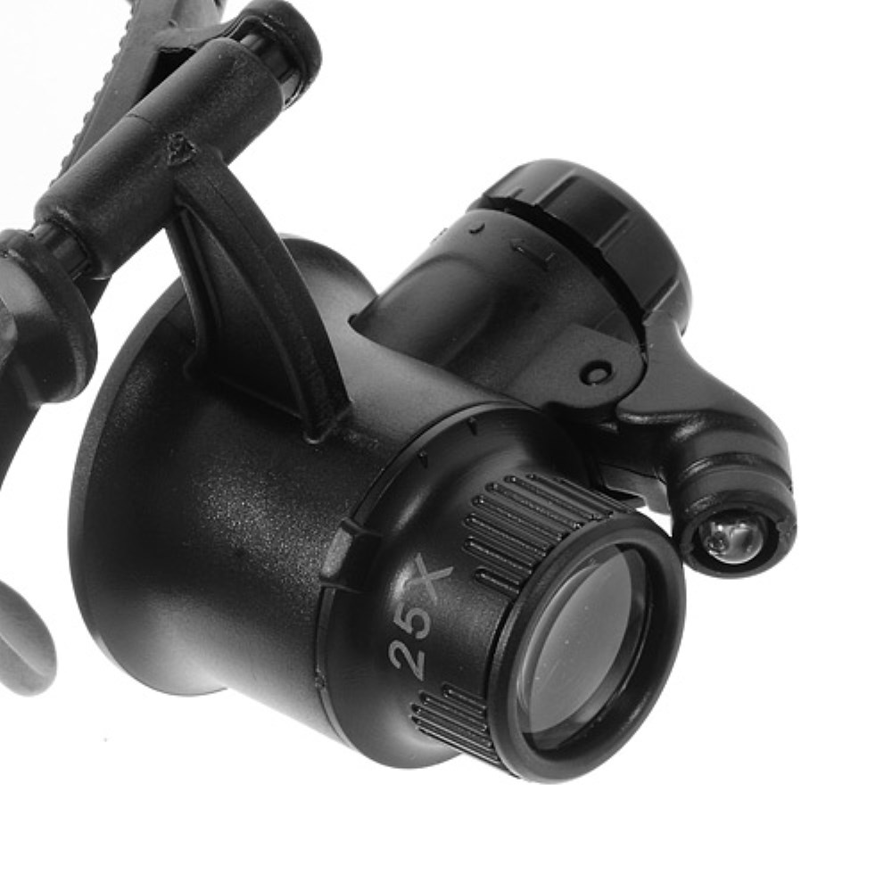 Reparatur Lupen Brille mit LED Licht mit 25-facher Vergrösserung (inkl. LR1130)