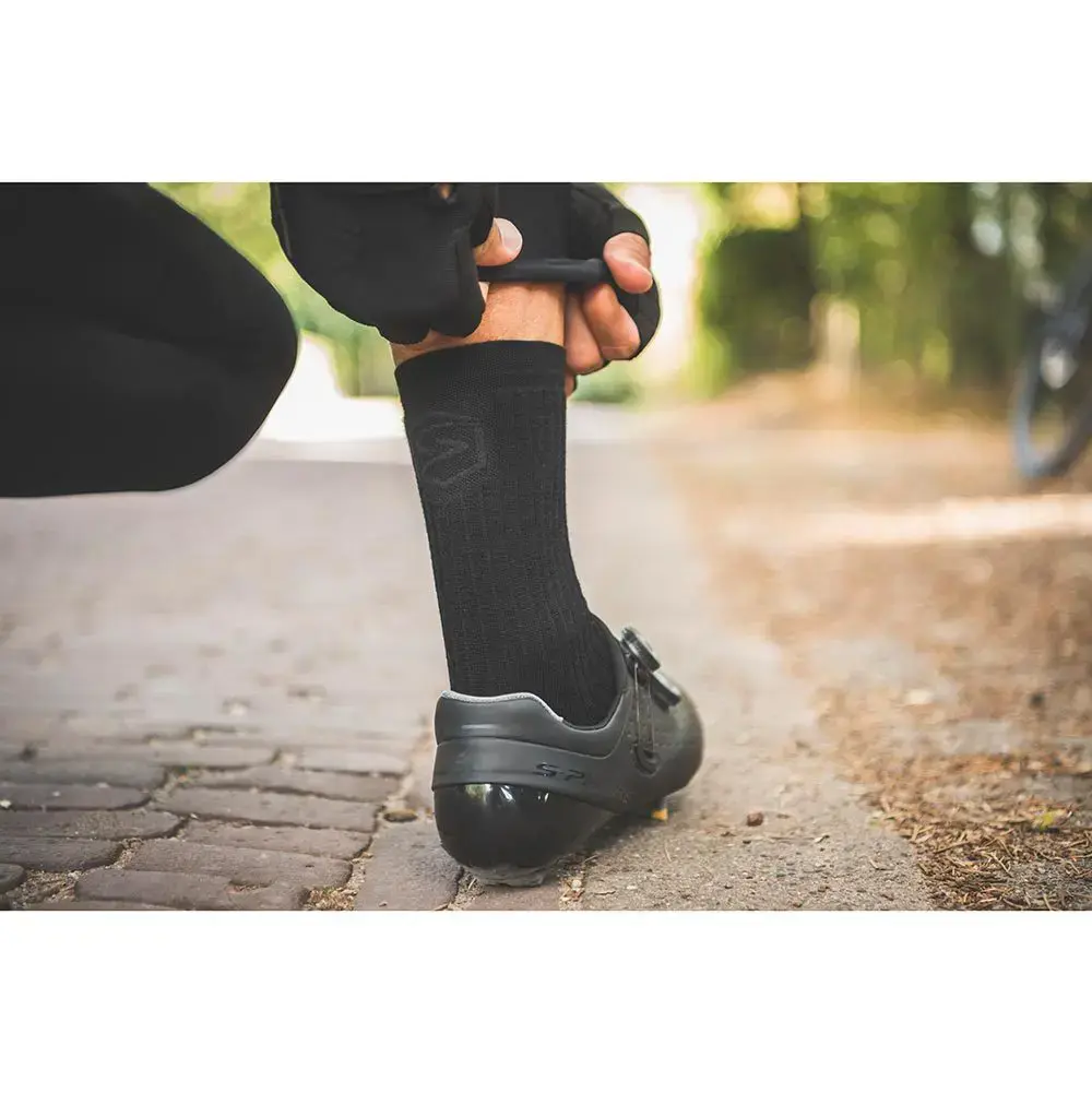 FUTURUM 4 SEASONS Merino 5-Pack Fietssokken Extra Warm Zwart