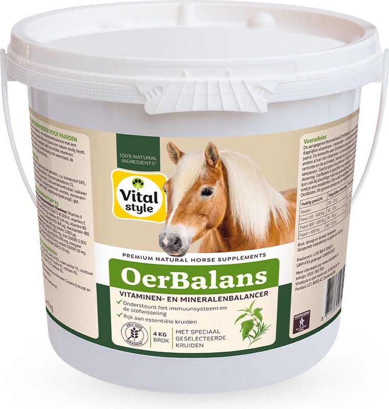 VITALstyle - Oerbalans - Paarden Supplement - Brok - 4 kg