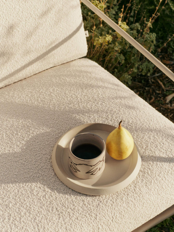 Ferm Living Desert 2-zits loungebank Black/Stripe