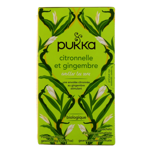 Pukka Infusion Citronnelle et Gingembre Bio