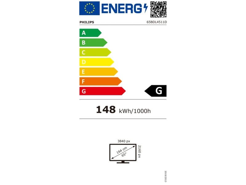 Philips Public Display D-Line 65BDL4511D/00 65 