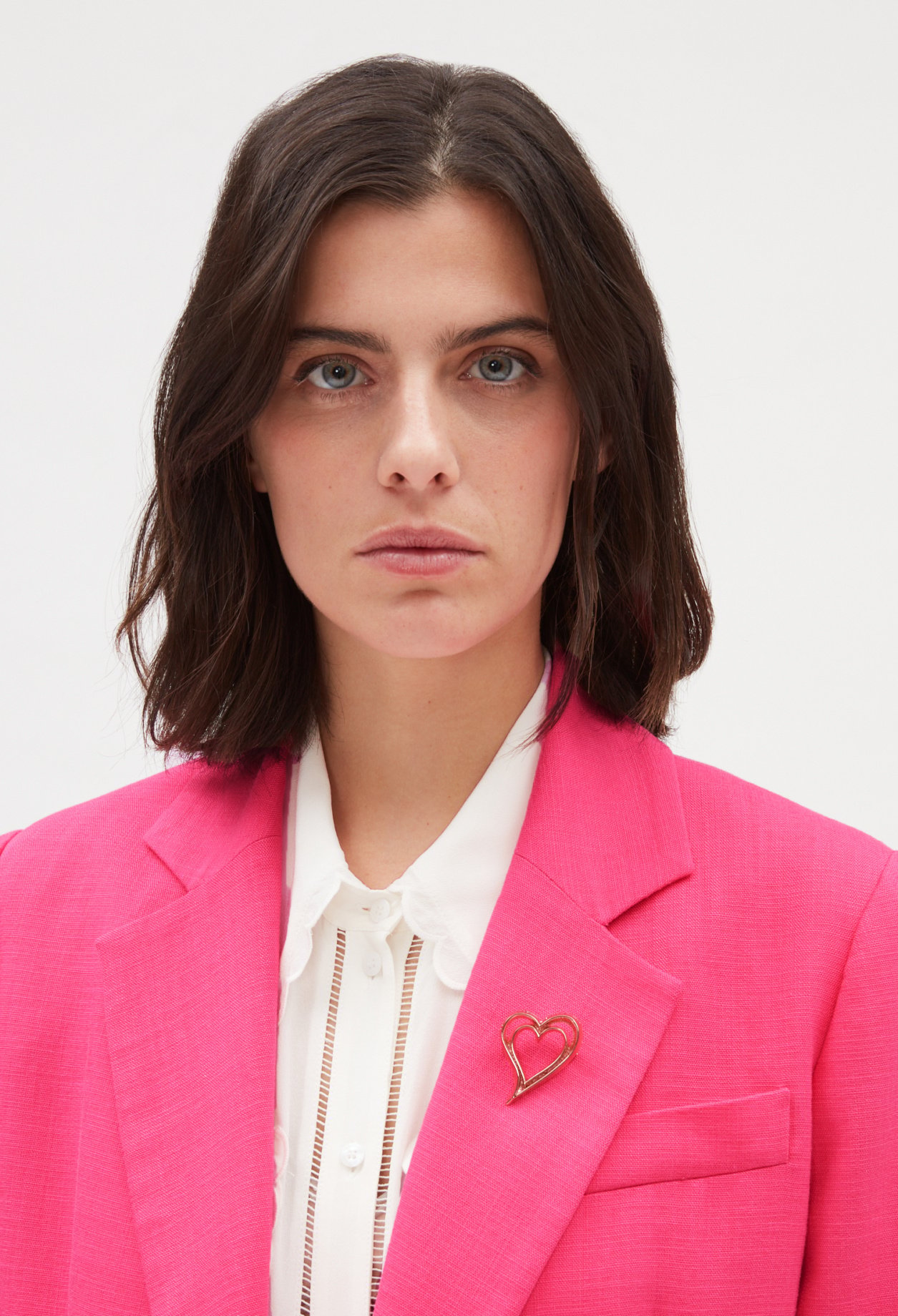 Broche c&oelig;ur doree