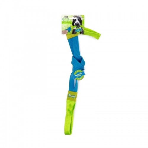 Brinquedo elástico para cães All for Paws Tugger, azul e verde