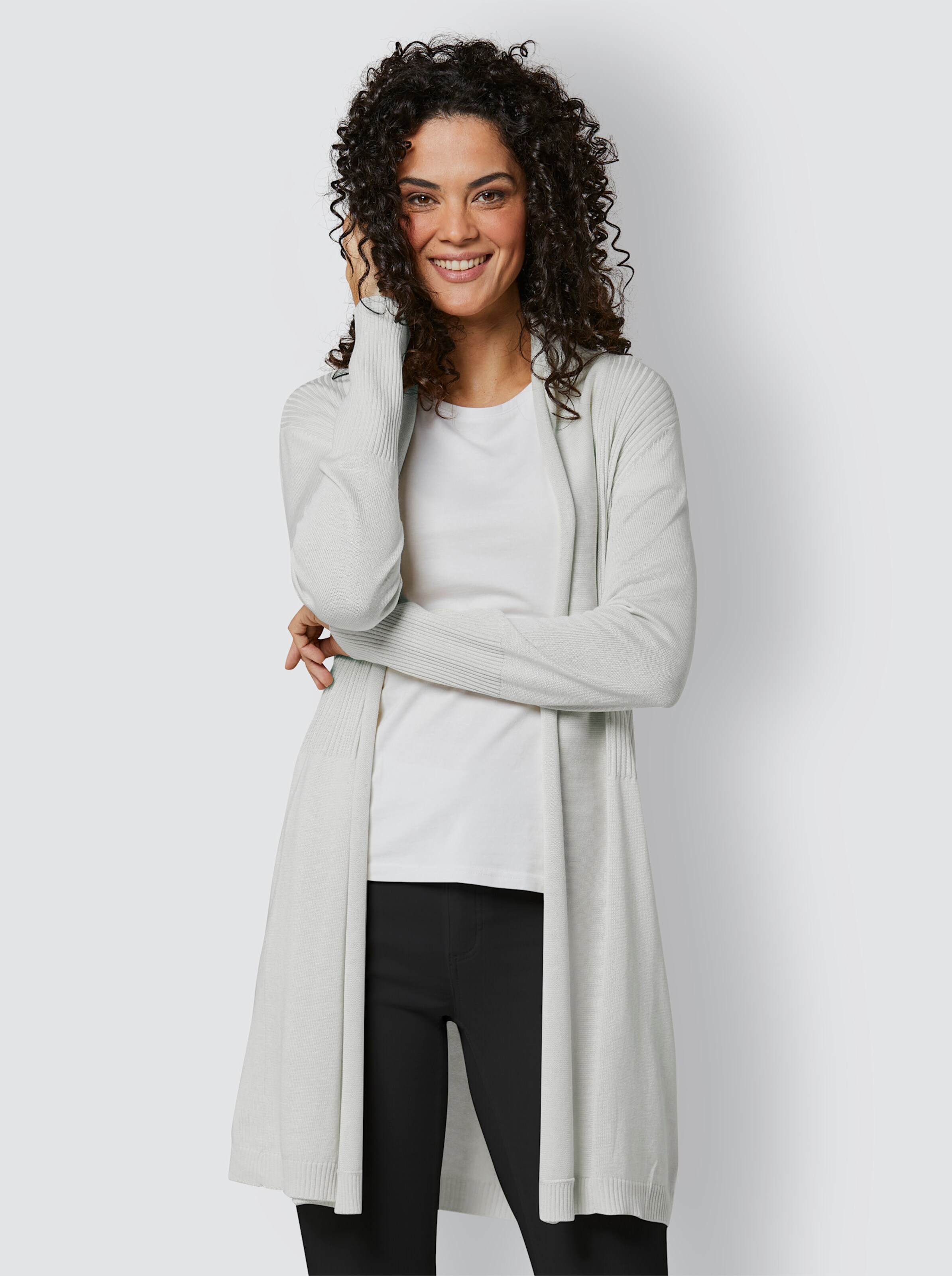 Seiden-Kaschmir-Strickjacke