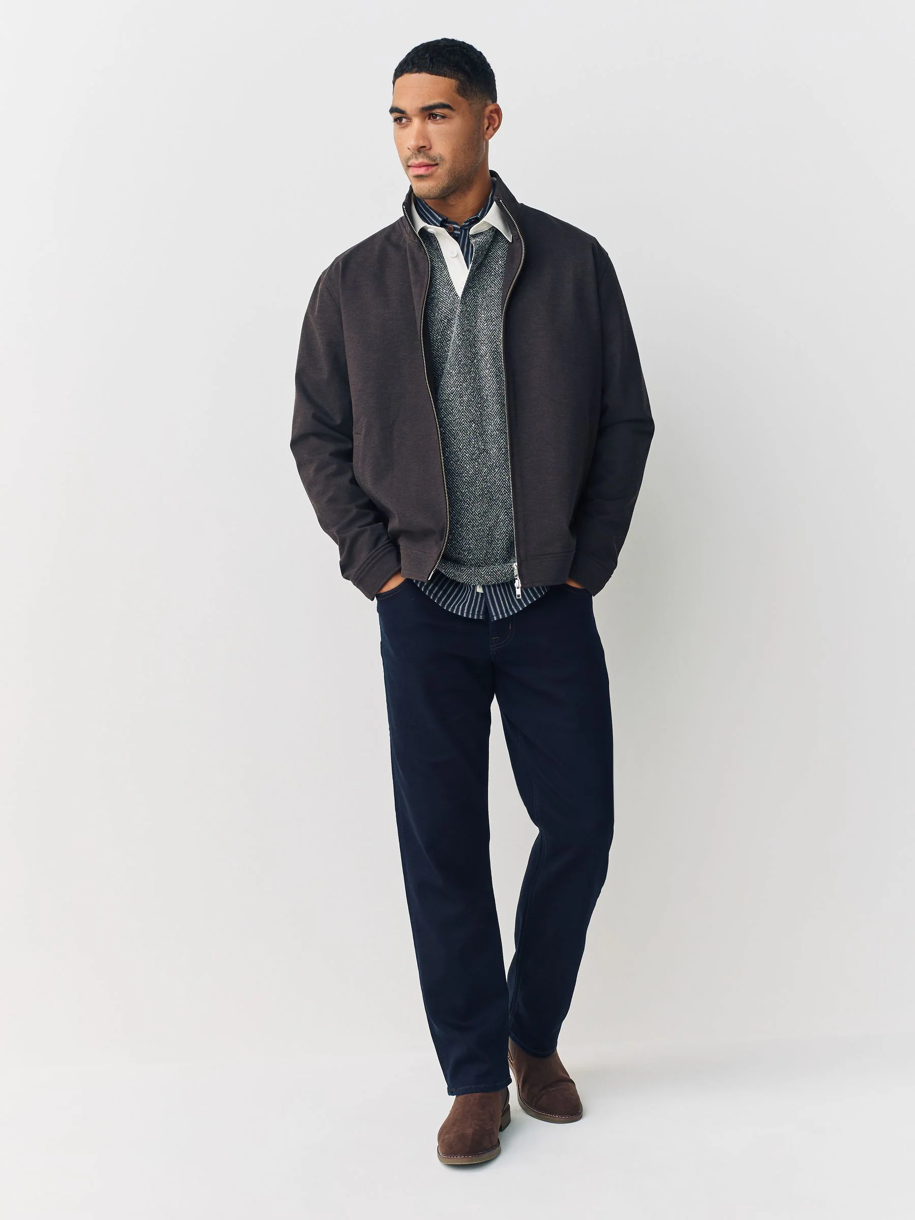 Indigo blauwe wassing - Straight fit - Comfortabele stretchjeans