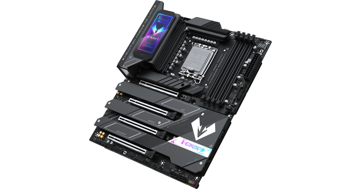 MAXSUNMS-iCraft Z890 PACIFIC socket 1851 moederbord  (Zwart, RAID, 2.5 Gb-LAN, WLAN, BT, Sound, ATX)