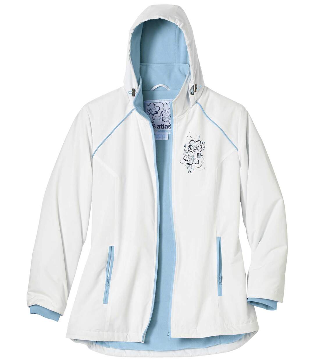 Veste de Ski Doublée Polaire à Capuche