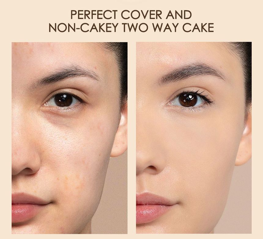 FOCALLURE - Covermax Two-way-cake Pressed Powder - 3 kleuren