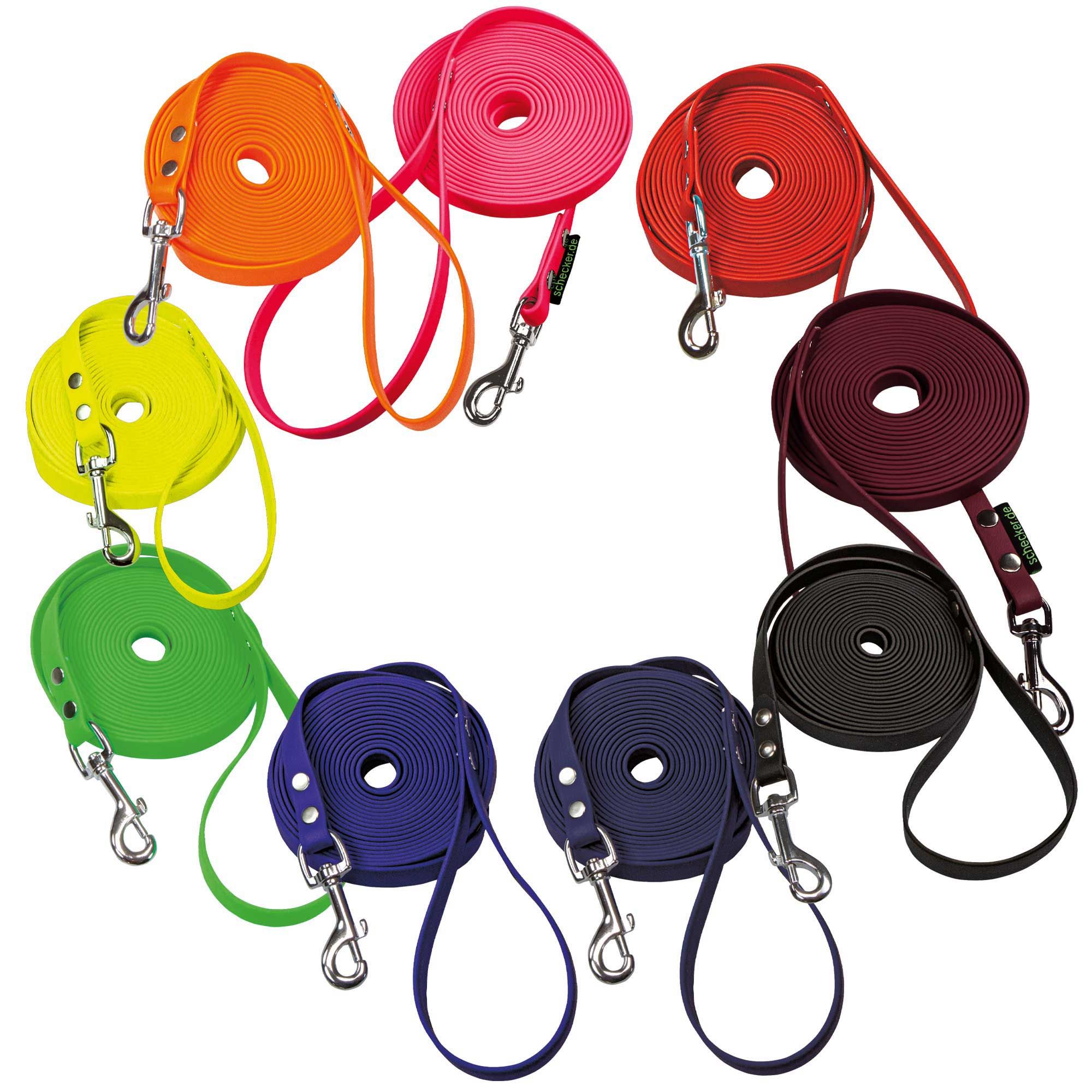 Schecker Biothane® Schleppleine mit Handschlaufe