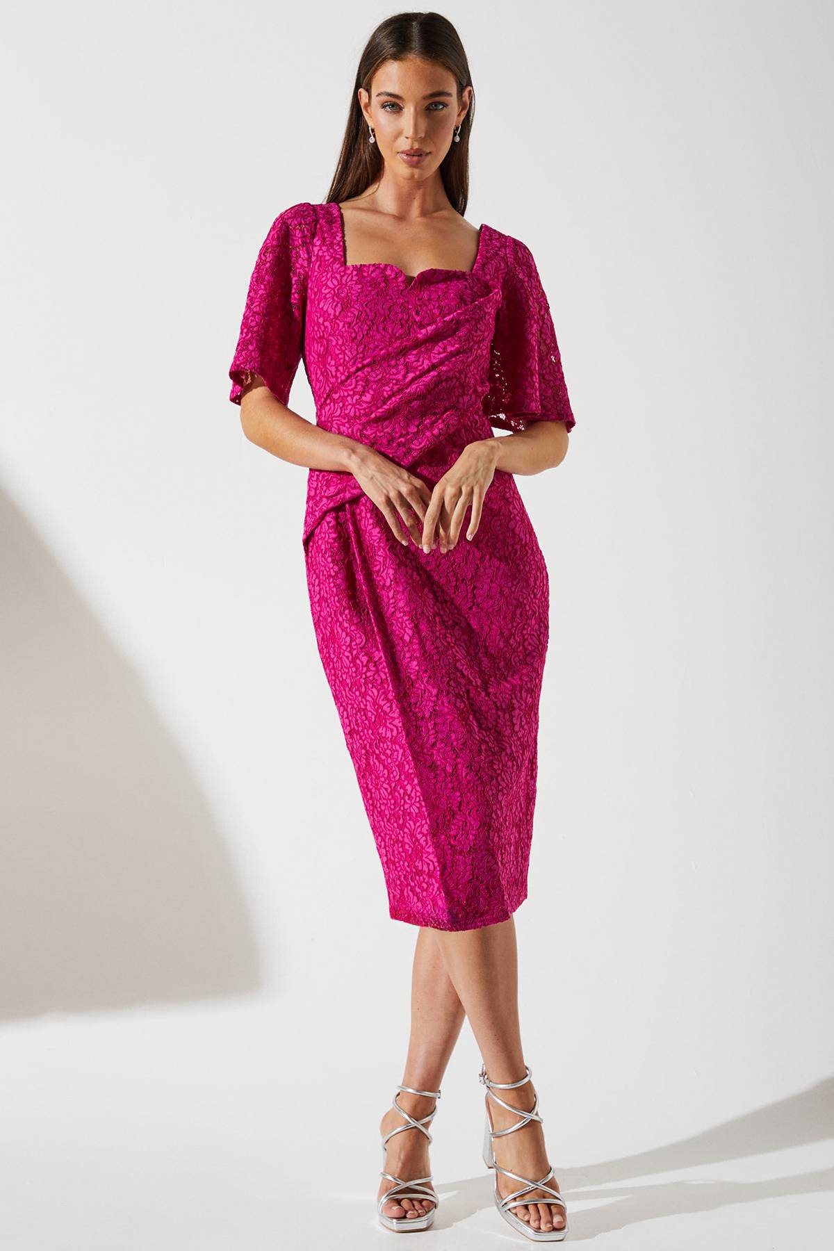 Coast Robe Portefeuille en Dentelle pour Invitée de Mariage