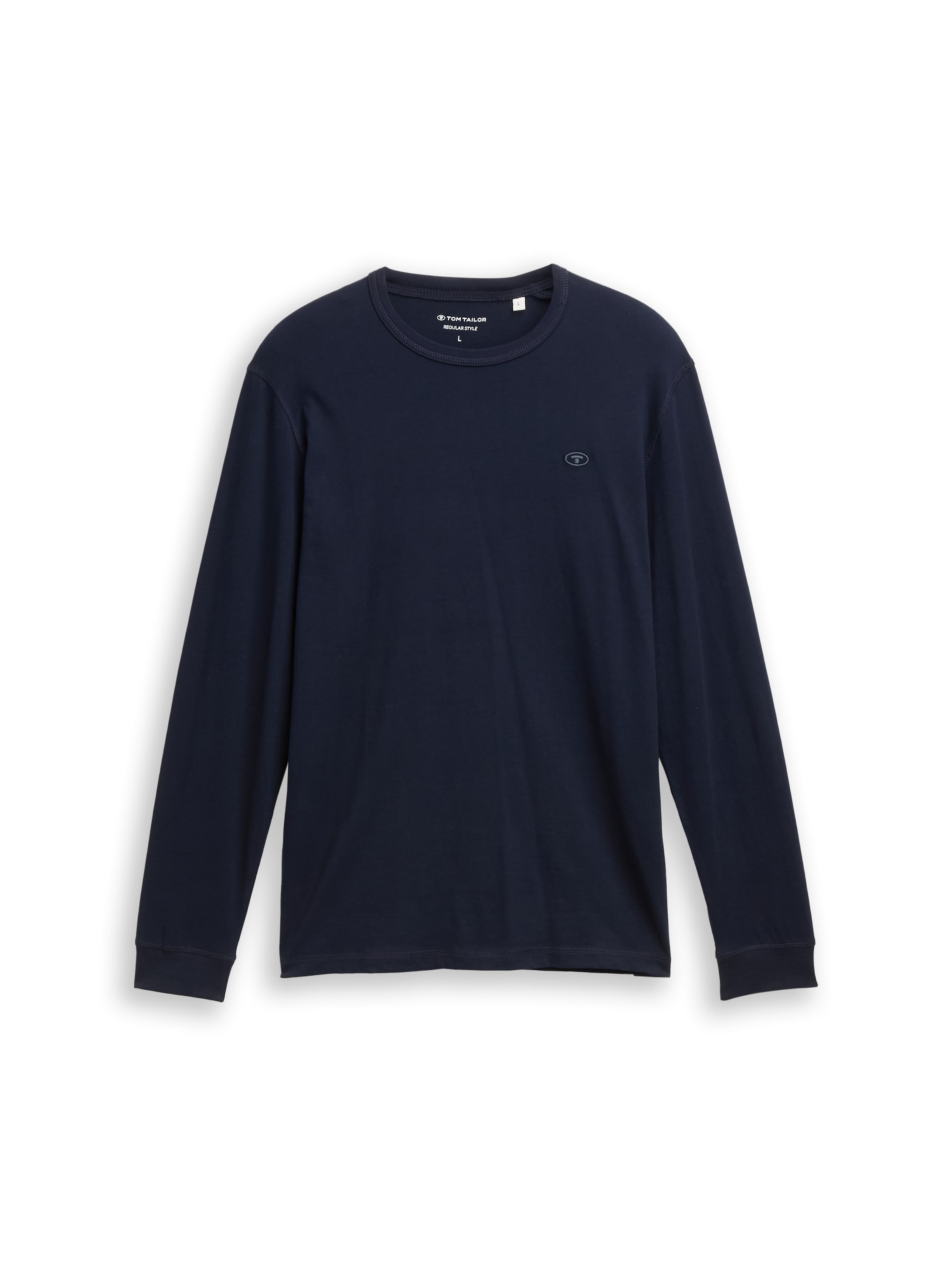 TOM TAILOR Langarmshirt mit Logo Stickerei