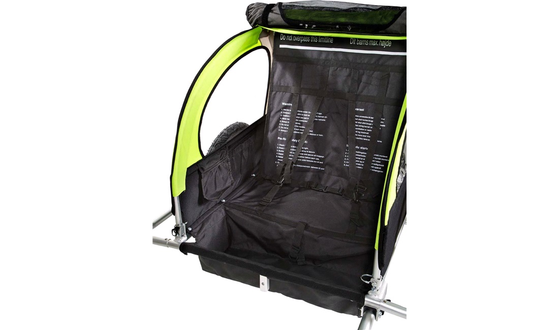 Cykeltrailer 2 pers. med fodbremse
