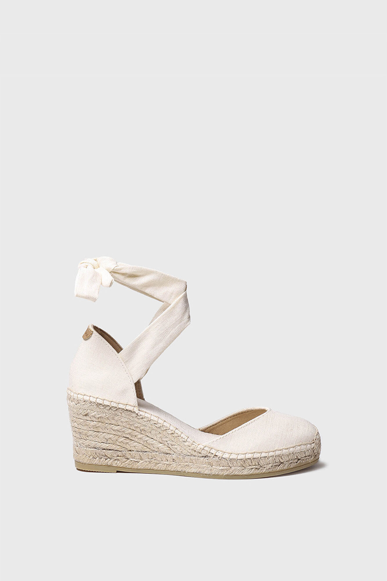Chinelo de linho valenciano - JULIA - marfim