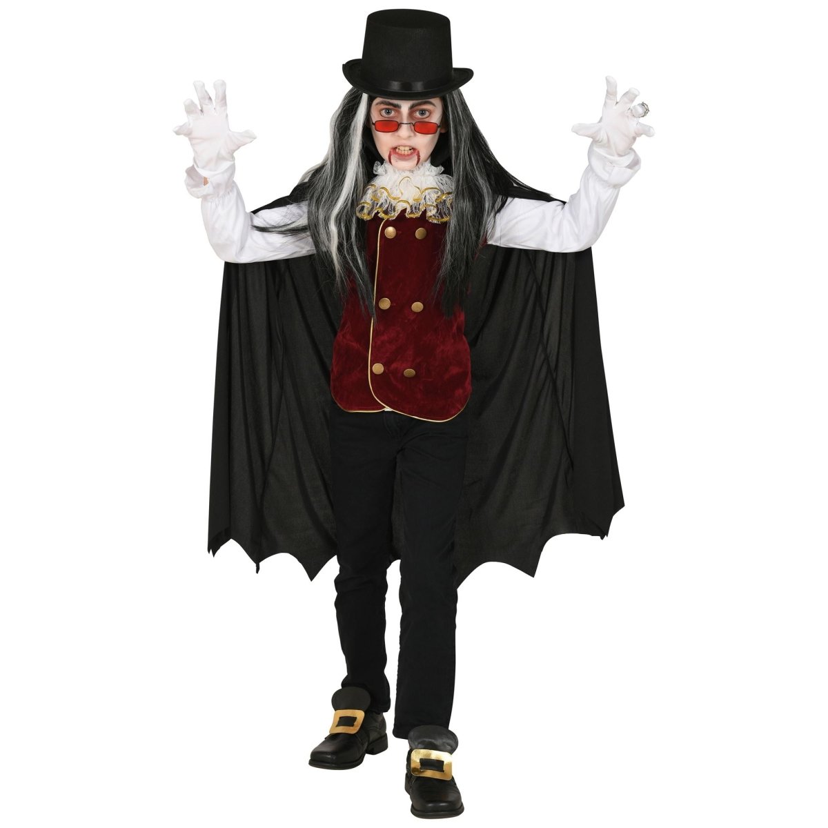 Halloween Kostuum Kind Vampier 4 delig
