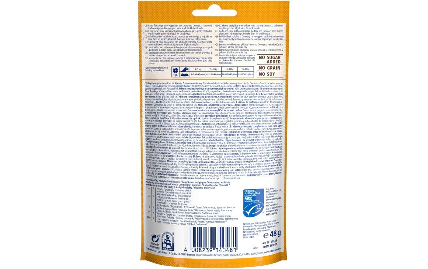 Leckerli Treaties Minis, 48 gSnack für Hunde
