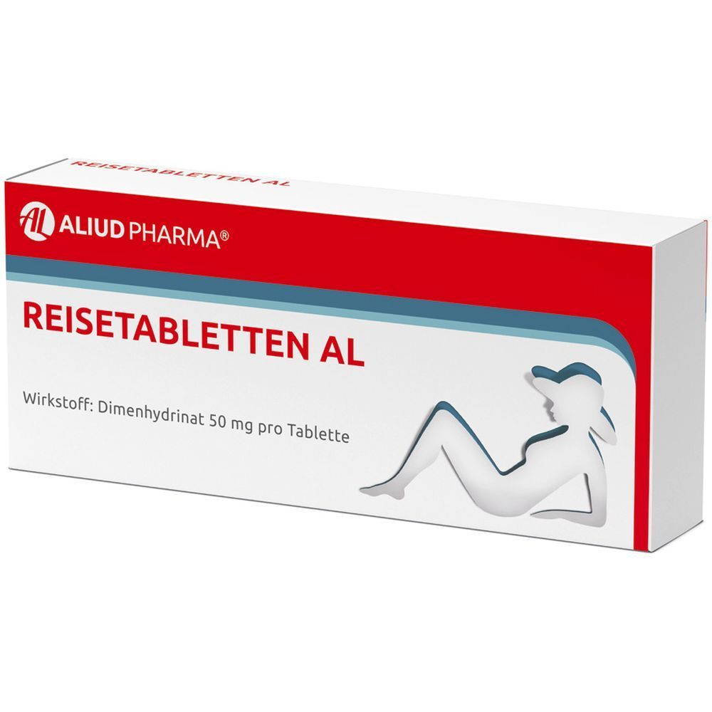 Reisetabletten AL bei Schwindel, Übelkeit und Erbrechen