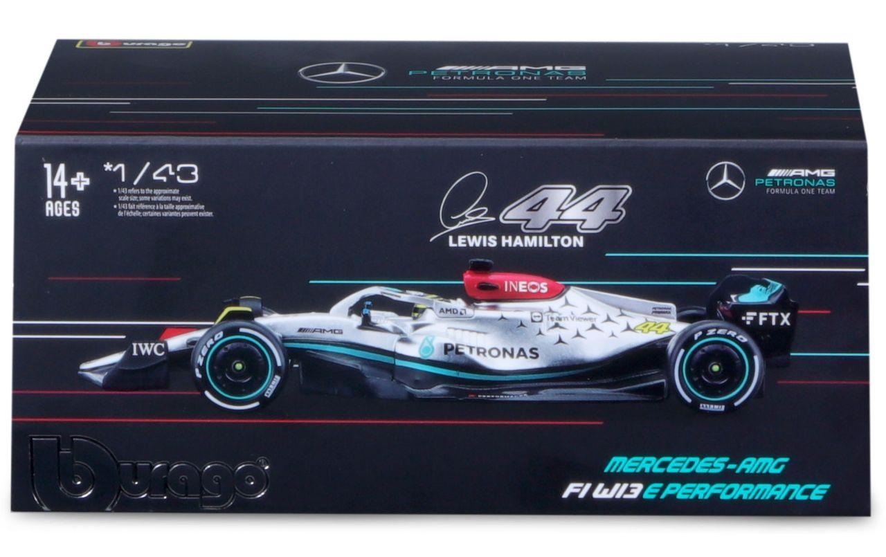 Mercedes-AMG F1 W13 Hamilton 2022 1:43Sammlermodell im Massstab 1:43