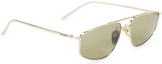 Prada - PR C51S - Zonnebril - Geel - D-frame - 58 mm Lensbreedte