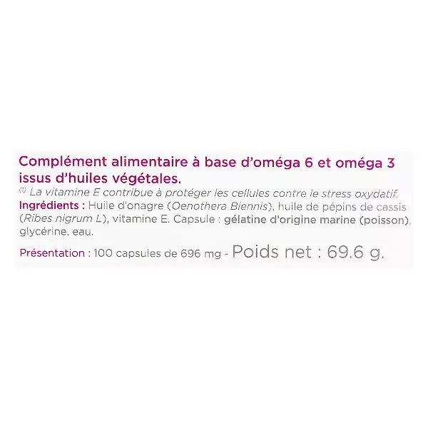 Inovance Prímula da Noite e Groselha Preta, 100 cápsulas