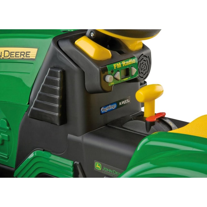 Peg Perego Elektrofahrzeug John Deere Traktor mit Anhänger 12V