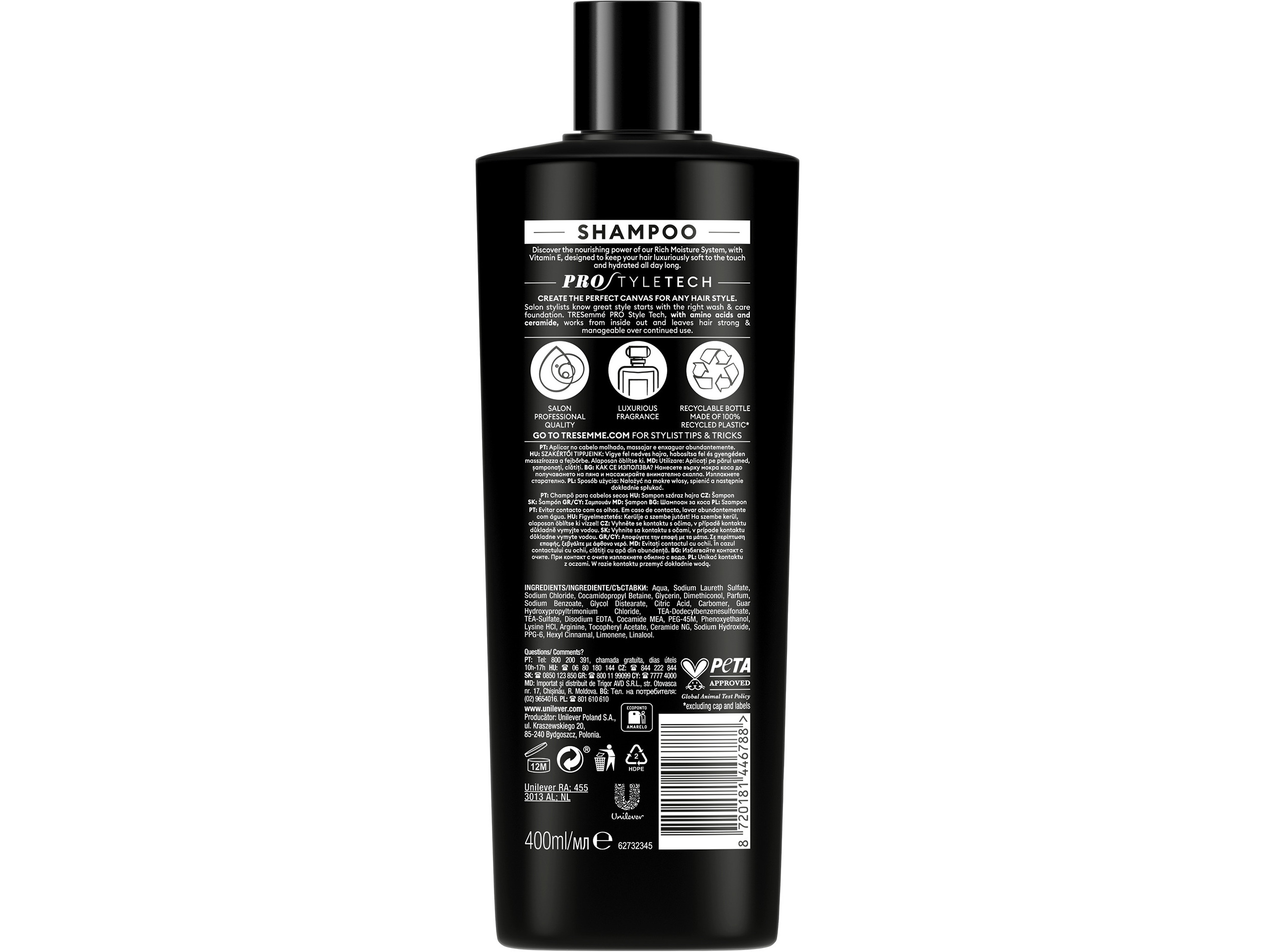 CHAMPÔ TRESEMMÉ HIDRATANTE RICO 400ML