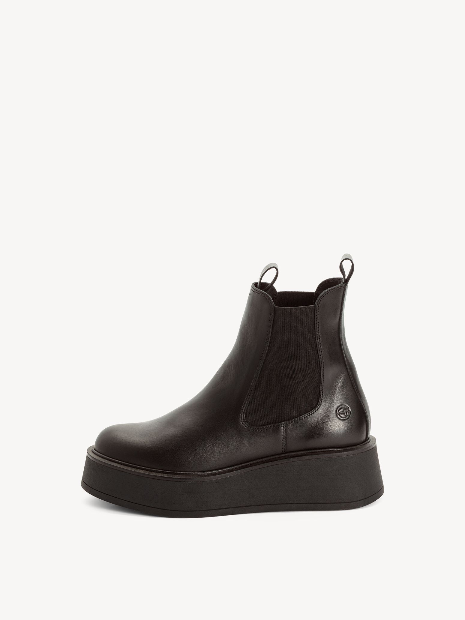 Leren Chelseaboot - zwart