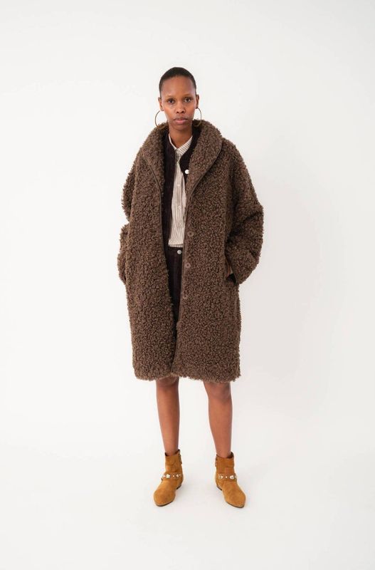 Lollys Laundry - Teddy Jas - Bruin - Winterjassen