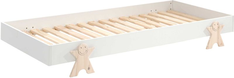 Vipack - Kinderbed Modulo Smiley stapelbaar set van 4x200 - Wit
