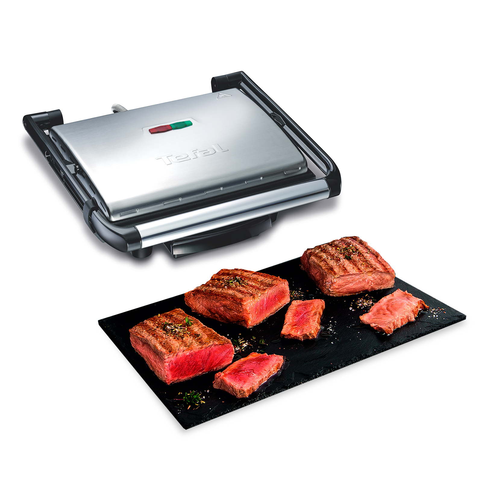 TEFAL Kontaktgrill INICIO GC241D - schwarz-silber