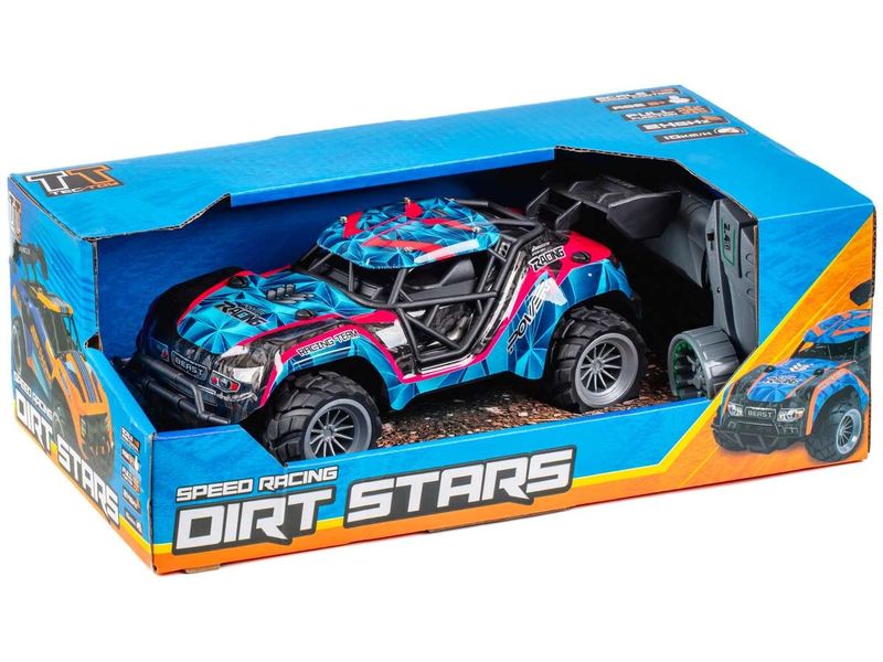 TEC-TOY Buggy Speed Racing Blau/Pink, 1:18 Akku-Betriebenes RC Auto für Kinder ab 6 Jahren