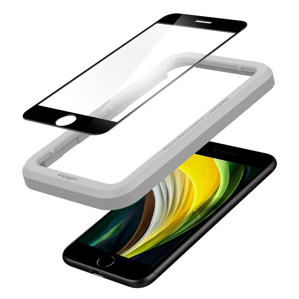 iPhone SE (2022/2020) / 8 / 7 / 6S AlignMaster FC Glas Tr Panzer Glas   Montagerahmen (AGL01294)