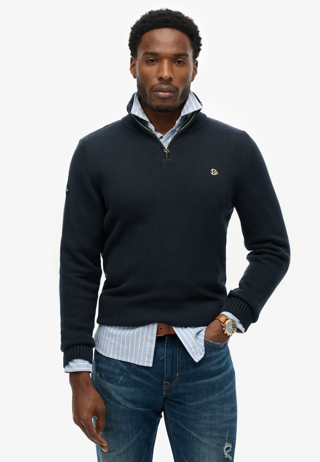Superdry Strickpullover »COTTON KNIT HENLEY«