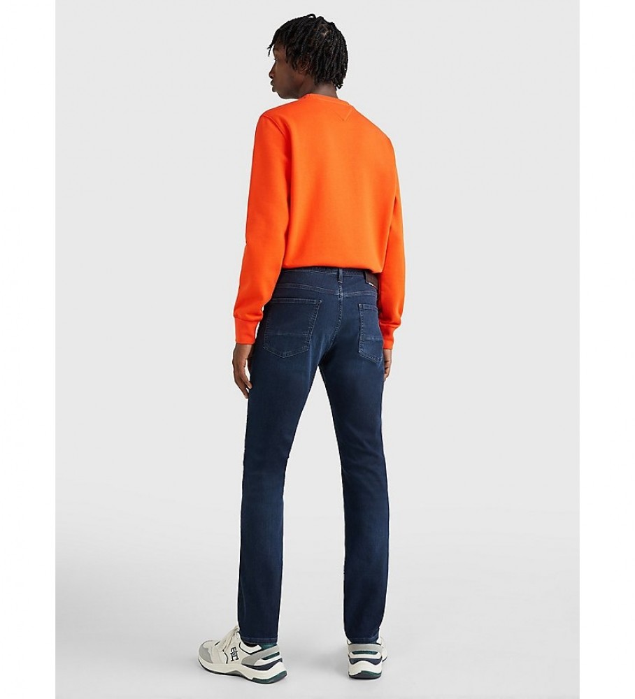 Calça jeans Tommy Hilfiger Slim Bleecker Pstr Iowa azul marinho
