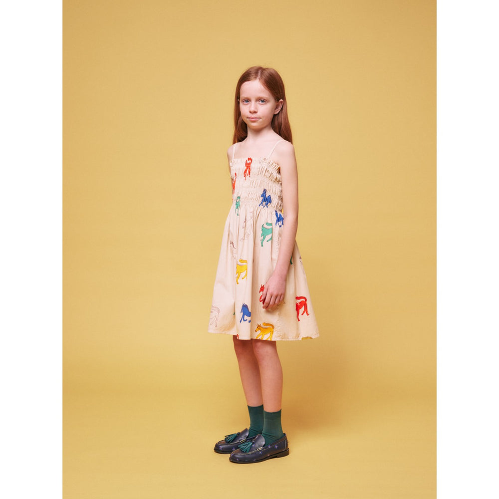 Køb Bobo Choses Beige Wonder Horses All Over Sleevless Strap Kjole
