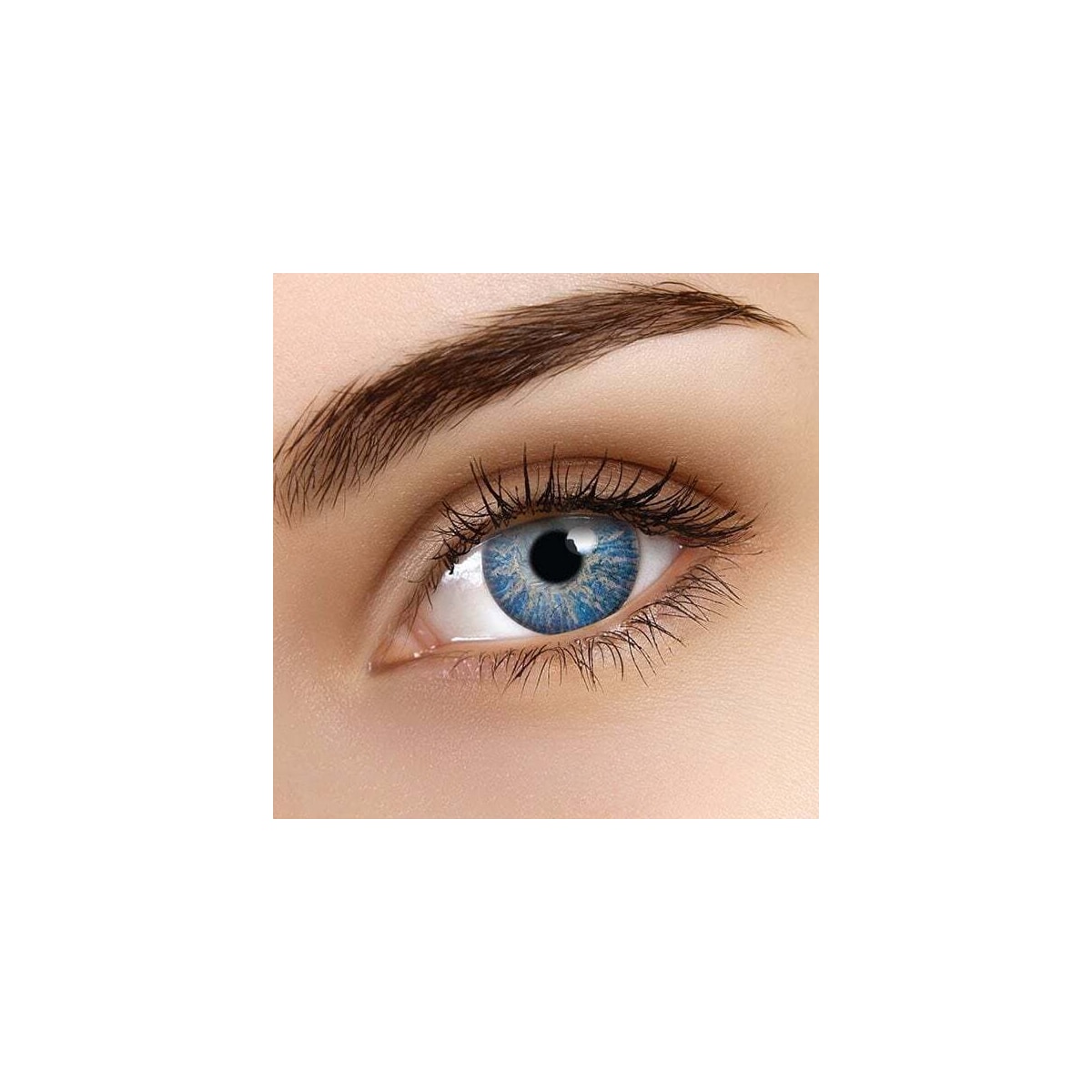 Fargede Linser Flash Glam Blå - 3 måneder