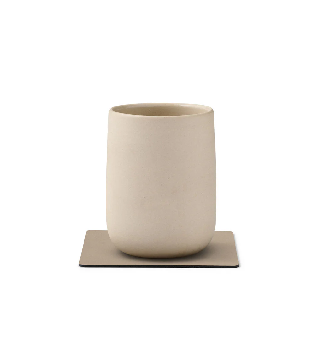 LIND DNA  Glasbrik, Square - Clay Brown