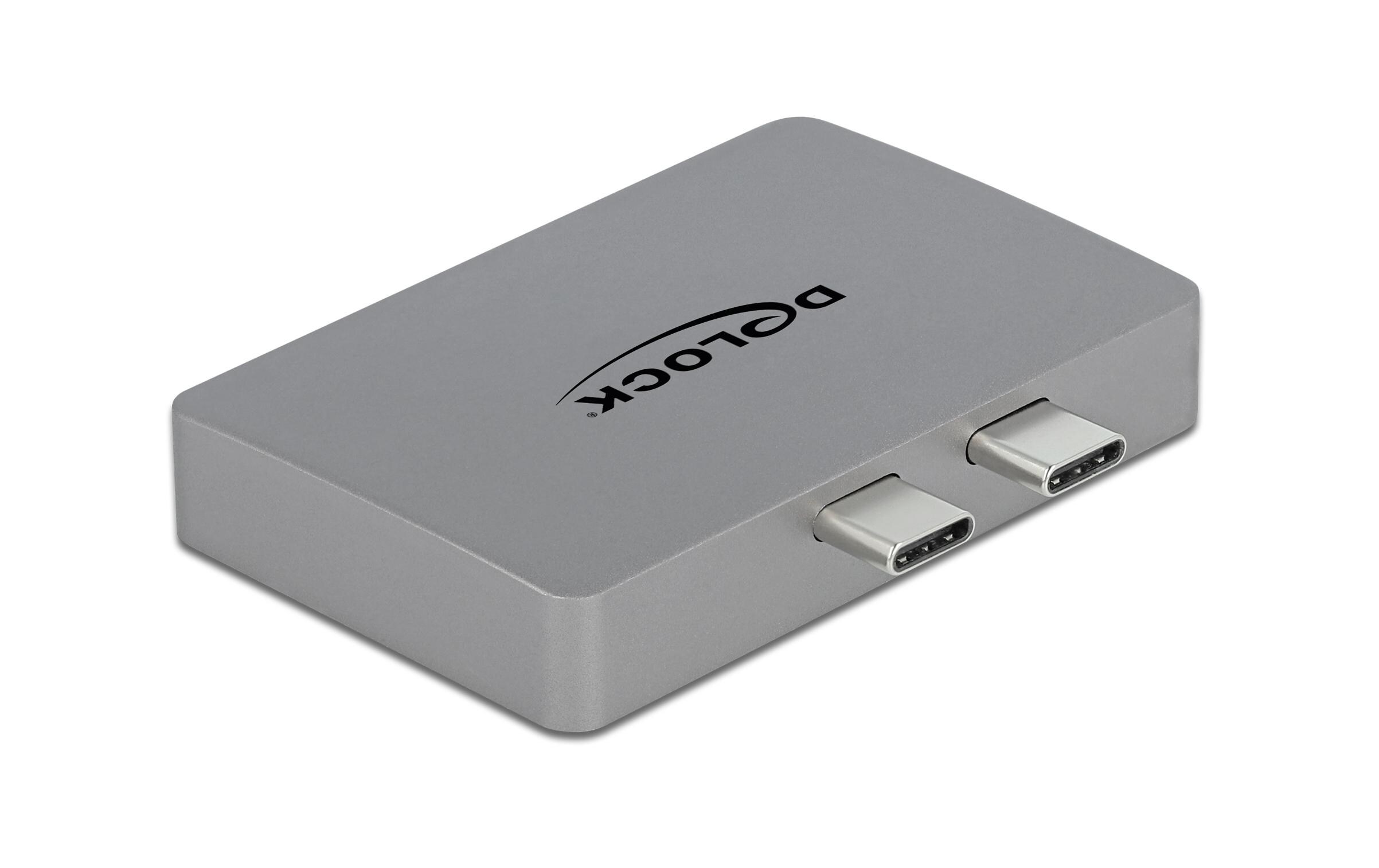 Adapter Thunderbolt 3 - HDMI/USB Type-CDelock Dual HDMI Adapter mit 4K 60 Hz und PD 3.0 für MacBook
