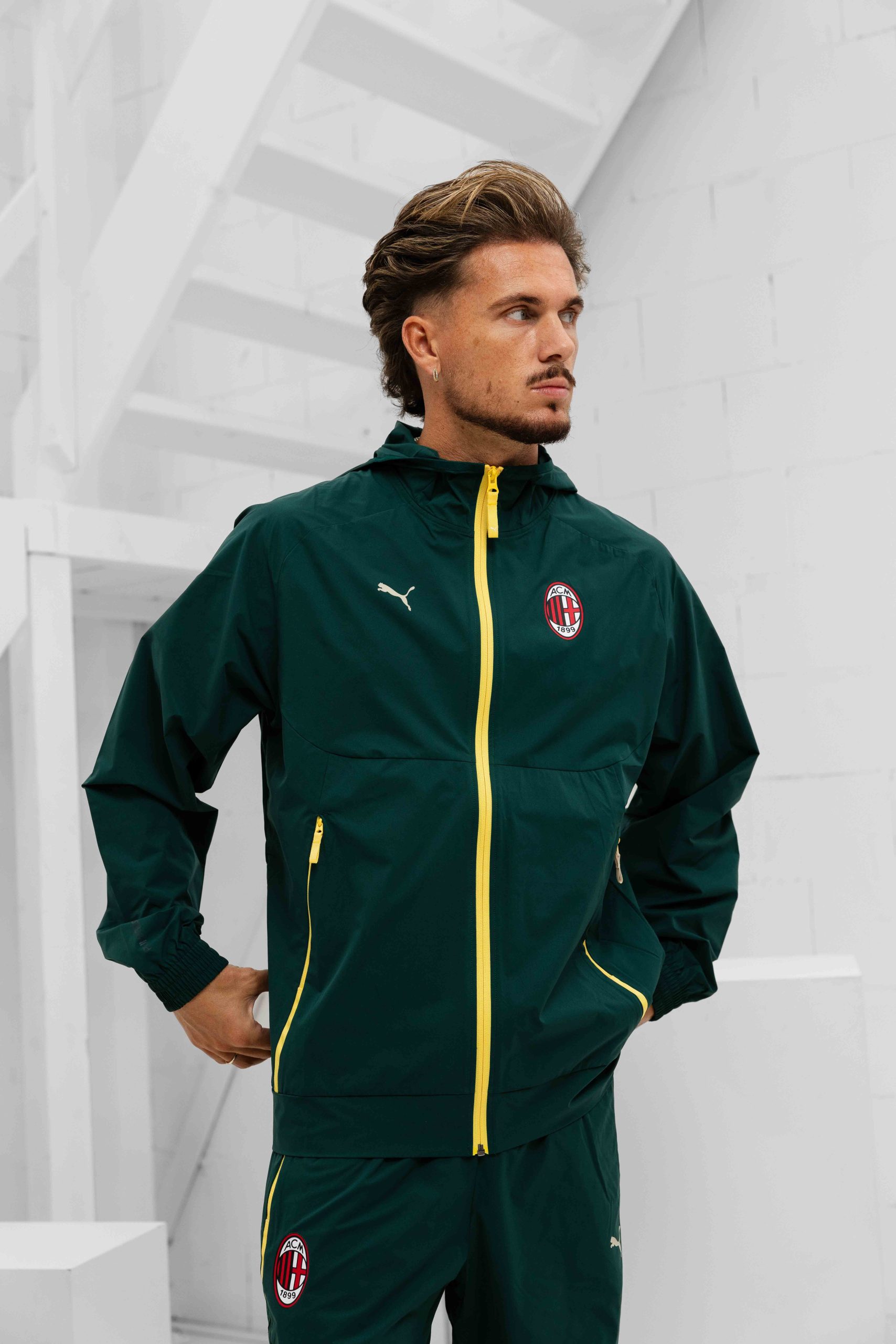 AC Milan Tech Woven Trainingspak Senior 2025/2026 Groen