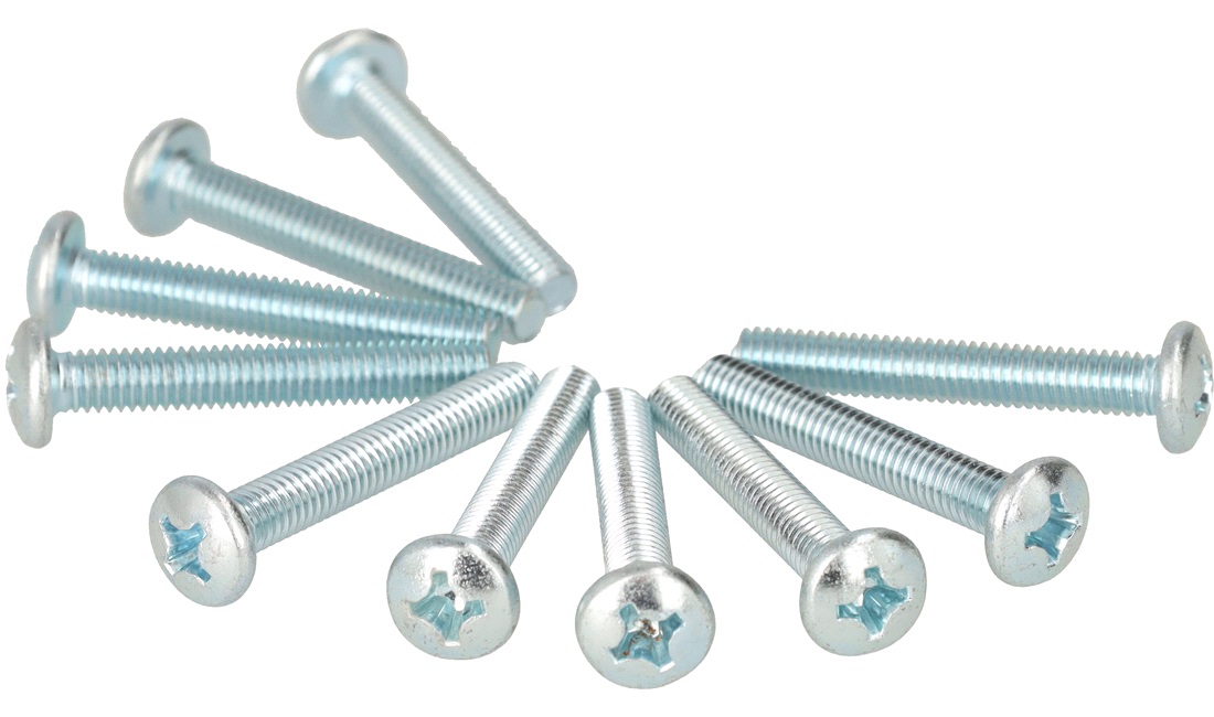 Maskinskruer PH M6x40 mm - 10 stk.