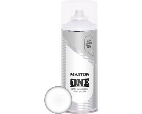 Maston ONE blanke satijnen spuitlak, kleurloos, 400 ml