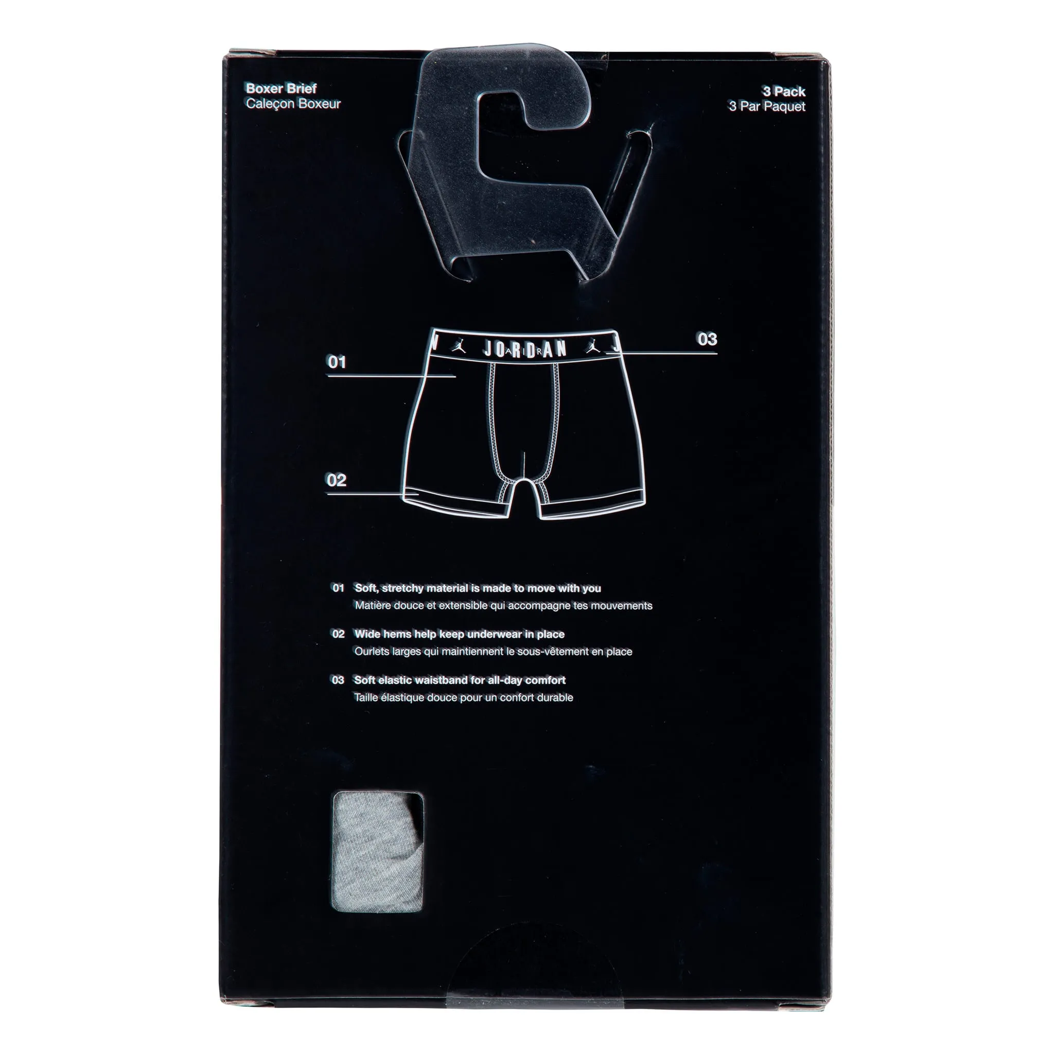 Jordan Boxers Flight Coton Paquet de 3 8-20 ans