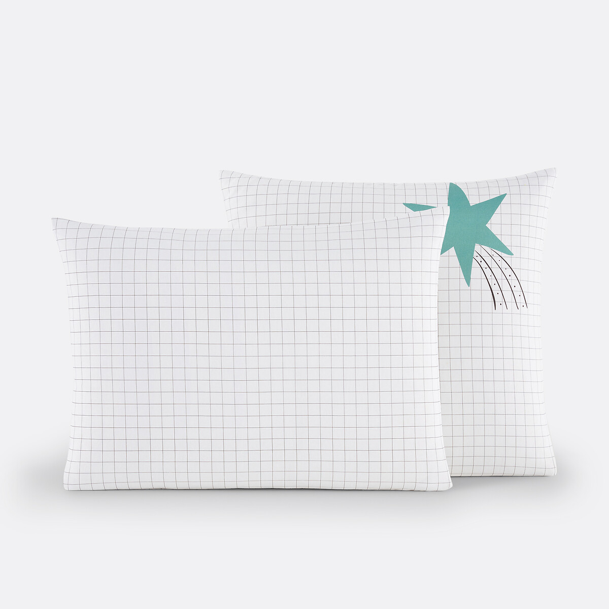 LA REDOUTE INTERIEURS<br>Fronha infantil, 50% algodão reciclado, Romana