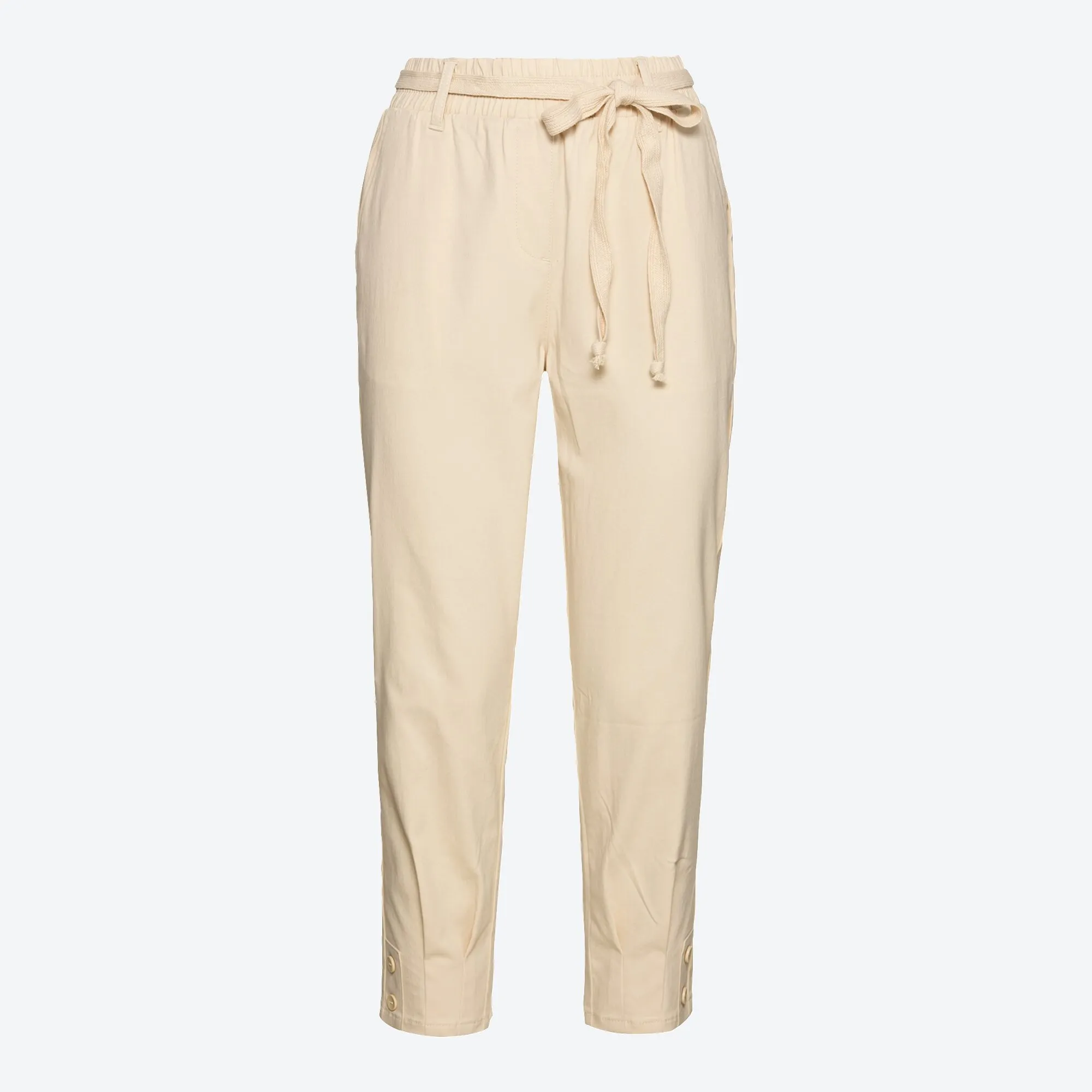 Damen-Caprihose mit Bindegürtel