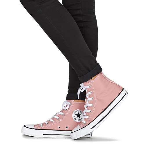 Converse - CHUCK TAYLOR ALL STAR SEASONAL COLOR HI - Rose / Noir / Blanc